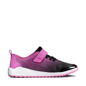 Boys' Clarks Aeon Pace Youth Sneakers Pink | CLK965VQU