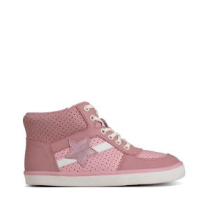 Boys' Clarks City Flake Kid Originals Boots Pink | CLK735ZYW