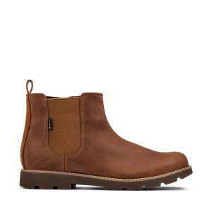 Boys' Clarks Heath Sea GORE-TEX Youth Originals Boots Brown | CLK013SAW