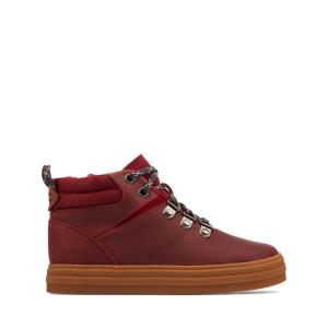 Boys' Clarks Nova Hike Kid Originals Boots Burgundy | CLK783NIC