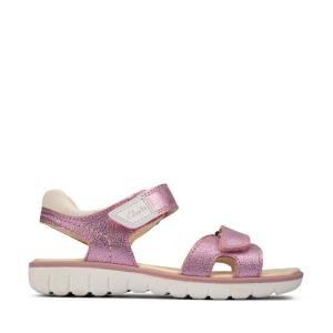 Boys' Clarks Roam Surf Youth Sandals Light Pink | CLK246OXT