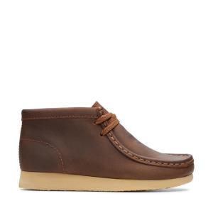 Boys' Clarks Wallabee Boot Originals Boots Brown | CLK429JZU