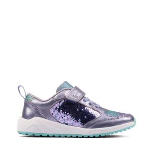 Girls' Clarks Aeon Flex Kid Sneakers Purple | CLK920MJP