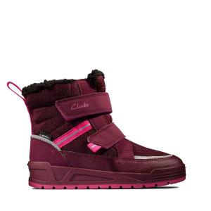 Girls' Clarks Jumper Jump Kid Originals Boots Purple | CLK208ERV