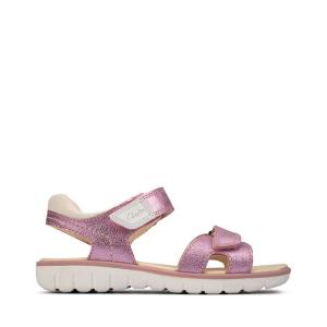 Girls' Clarks Roam Surf Kid Sandals Light Pink | CLK612KFU