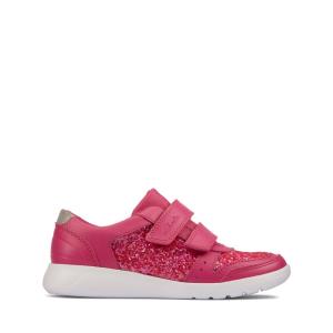 Girls' Clarks Scape Spirit Kid School Shoes Pink | CLK605RSJ