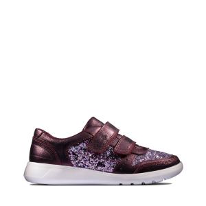 Girls' Clarks Scape Spirit Kid Sneakers Purple | CLK786WNF