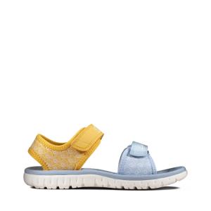 Girls' Clarks Surfing Sea Kid Sandals Yellow | CLK425KEY