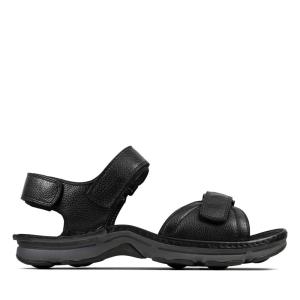 Men's Clarks ATL Part Sandals Black | CLK582MQH