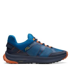 Men's Clarks ATL Trail Lo Sneakers Blue | CLK976NVZ