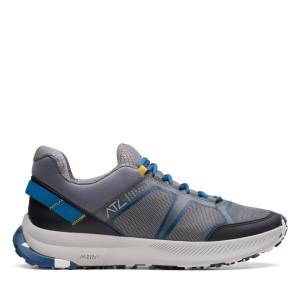 Men's Clarks ATL Trail Lo Sneakers Grey | CLK859HQM