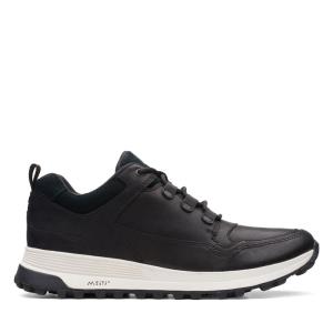 Men's Clarks ATL Trek Lo Black Shoes Black | CLK406MKH