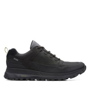 Men's Clarks ATL Trek Lo GORE-TEX Black Shoes Black | CLK160FZN