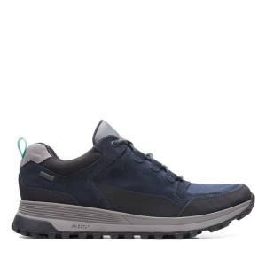 Men's Clarks ATL Trek Lo GORE-TEX Sneakers Navy | CLK540WTF