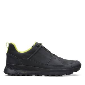 Men's Clarks ATL Trek Run Sneakers Black | CLK692FHG