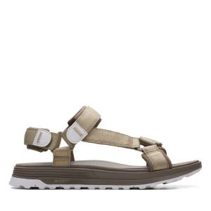 Men's Clarks ATL Trek Sea Sandals Green | CLK498YRV