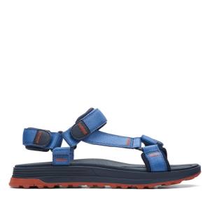 Men's Clarks ATL Trek Sea Sandals Navy | CLK840LIQ