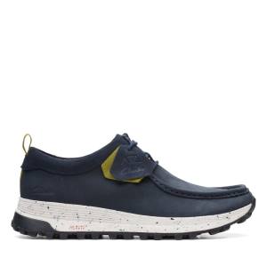 Men's Clarks ATL Trek Wally Sneakers Navy | CLK417UQZ