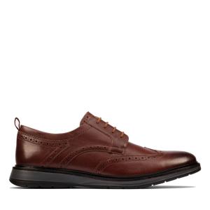 Men's Clarks Chantry Wing Dress Shoes Dark Brown | CLK047BQJ