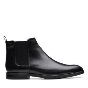 Men's Clarks Citi Stride Top Chelsea Boots Black | CLK572UJO