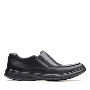 Men's Clarks Cotrell Free Black Shoes Black | CLK906QPY