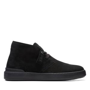 Men's Clarks Court Lite Desert Ankle Boots Black | CLK048GCS