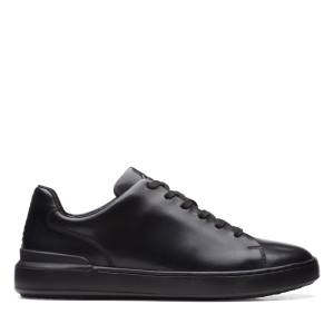 Men's Clarks Court Lite Lace Sneakers Black | CLK845MGR