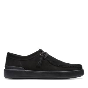 Men's Clarks Court Lite Wally Sneakers Black | CLK793HYW