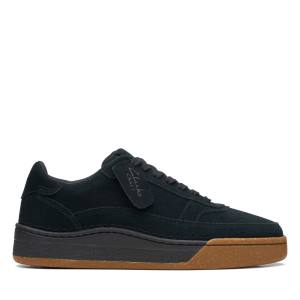 Men's Clarks Craft Court Lace Sneakers Black | CLK651FEX