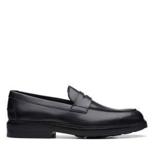 Men's Clarks Craft Evan Ease Loafers Black | CLK746JOC