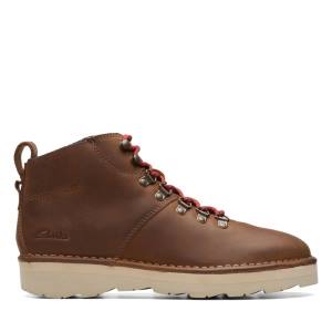 Men's Clarks Craftdale Hike Ankle Boots Brown | CLK652ZKM