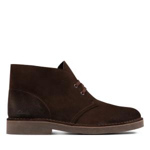 Men's Clarks Desert Boot 2 Desert Boots Dark Brown | CLK974GOD