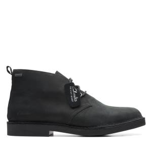 Men's Clarks Desert Boot Classic 2 GORE-TEX Desert Boots Black Nubuck | CLK104GDR