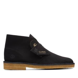 Men's Clarks Desert Boot Classic Desert Boots Black | CLK564ALF