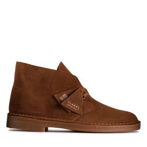 Men's Clarks Desert Boot Classic Desert Boots Cola Suede | CLK571KCU