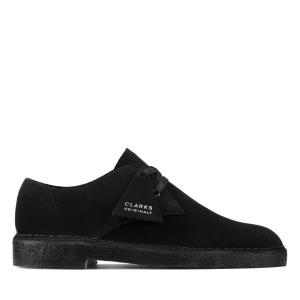 Men's Clarks Desert Khan Black Shoes Black | CLK847DMZ