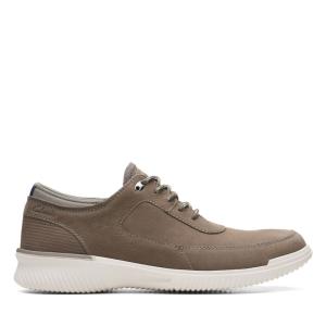 Men's Clarks Donaway Lace Sneakers Grey | CLK089VRZ