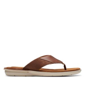 Men's Clarks Ellison Easy Sandals Brown | CLK802AER