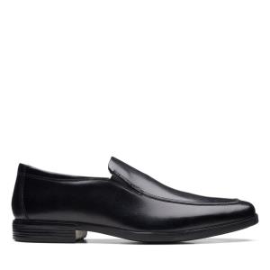 Men's Clarks Howard Edge Black Shoes Black | CLK920YUF