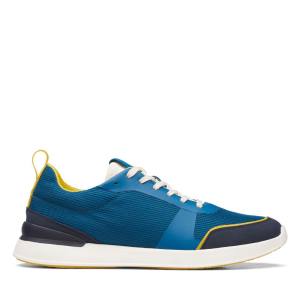 Men's Clarks LT Lace Sneakers Blue | CLK569ZHT