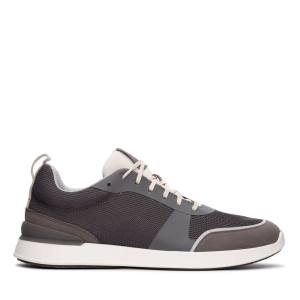 Men's Clarks LT Lace Sneakers Grey | CLK493OTH