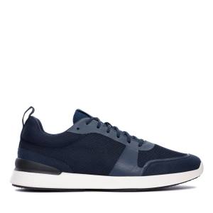 Men's Clarks LT Lace Sneakers Navy | CLK051WOG