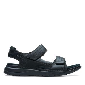 Men's Clarks Nature Trek Sandals Black | CLK821VGF