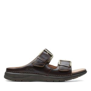 Men's Clarks Nature Vibe Sandals Brown | CLK264ZAX