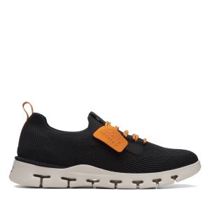 Men's Clarks Nature X Lo Sneakers Black | CLK937NBA