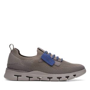 Men's Clarks Nature X Lo Sneakers Grey | CLK529JPF