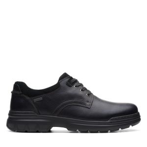 Men's Clarks Rockie2 LoGTX Black Shoes Black | CLK976KVY