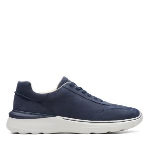 Men's Clarks Sprint Lite Lace Sneakers Navy | CLK893MVF