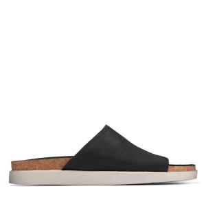 Men's Clarks Sunder Slide Sandals Black | CLK136QUE