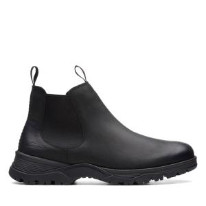 Men's Clarks Topton Chelsea Chelsea Boots Black | CLK894HLQ